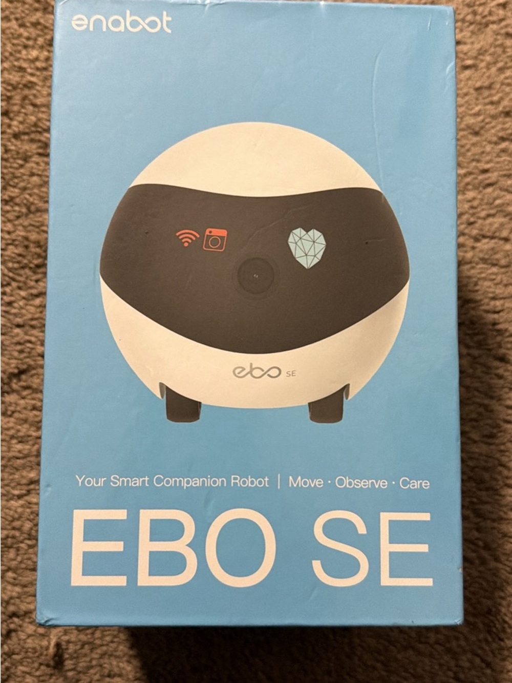 enabot EBO SE Smart Companion Robot - White & Black